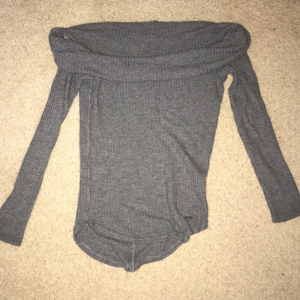 Grey Off the shoulder sweater